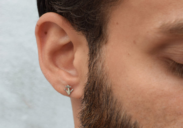 LUCKY ANCHOR men's earrings