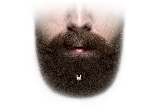 hair jewelry for bearded rocking men by Krato Milano