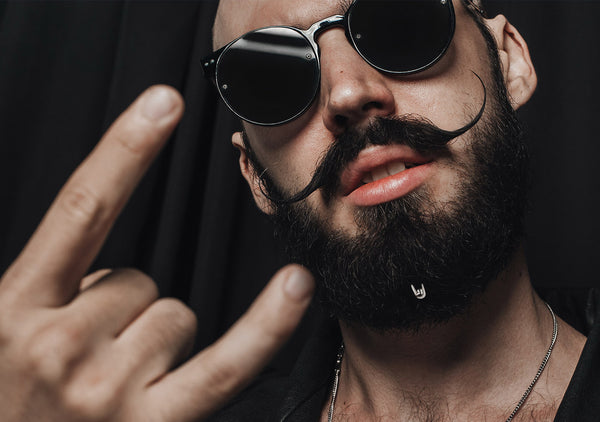 rocker beard jewelry is trending in concept stores by Italian designer Krato Milano