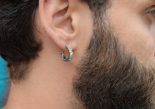 MADNESS hoop earrings silver