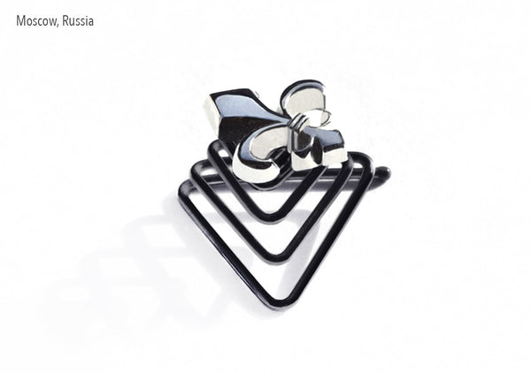 custom design fleur de lis beard ring by Krato Milano