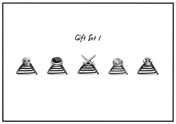 Silver Gift Set - 5 jewels