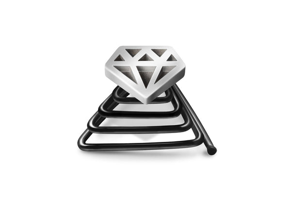 unique beard accessory jewelry diamond for the beard by rising Italian brand Krato Milnao